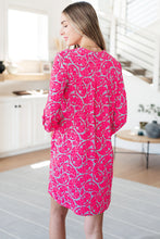 Load image into Gallery viewer, DEAR SCARLETT- Lizzy Dress in Grey and Pink Paisley
