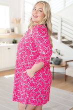 Load image into Gallery viewer, DEAR SCARLETT- Lizzy Dress in Grey and Pink Paisley
