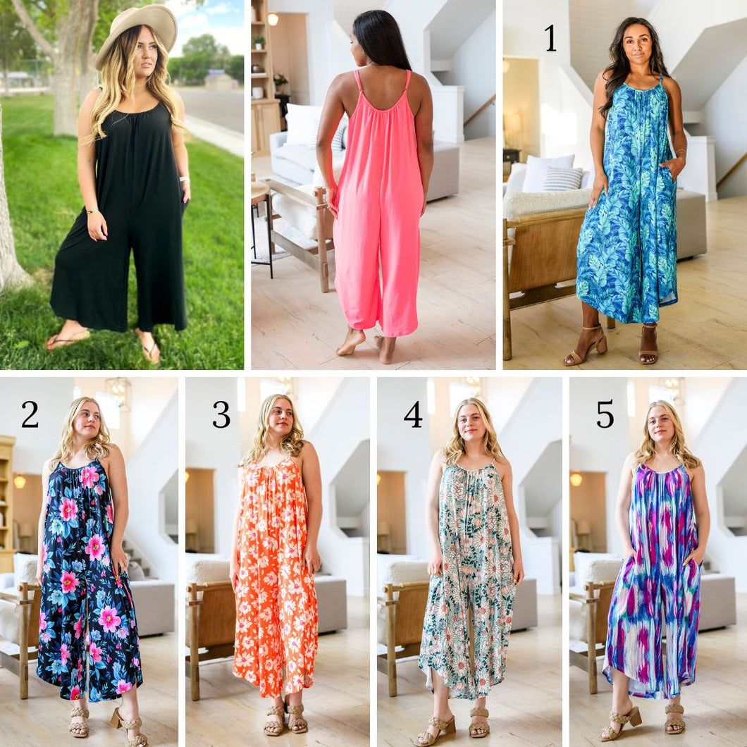 PREORDER: SHIRLEY & STONE Relaxed Fit Jumpsuit in Assorted Prints